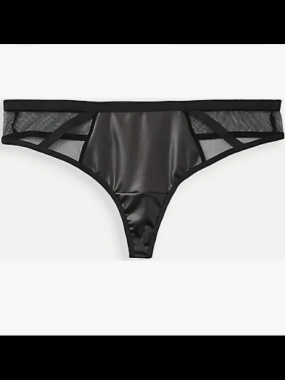 Torrid Faux Leather & Fishnet Bra & Panty Set Sexy Edgy Alternative - Picture 9 of 11